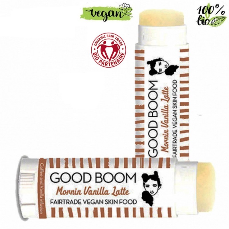 Good Boom Organic Vegan Lipbalm Morning Vanilla Latte