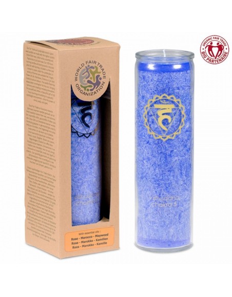 Aromatic Candle stearin 5th Chakra 100 hours