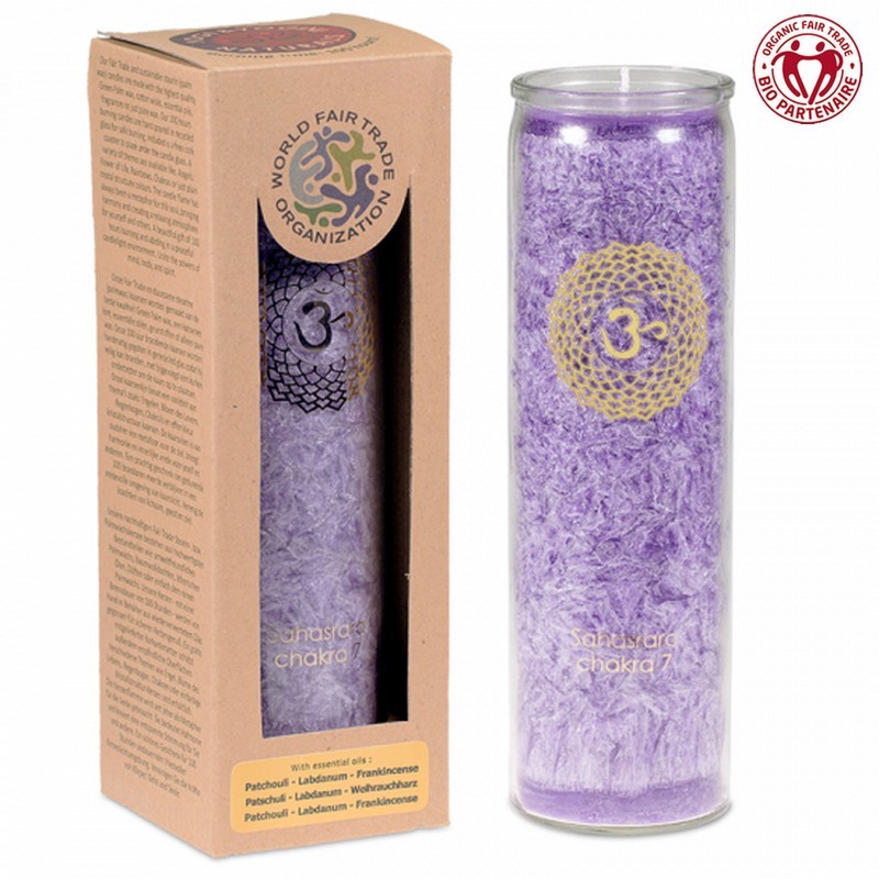 Aromatic Candle stearin 7th Chakra 100 hours