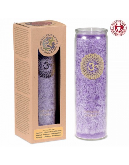 Aromatic Candle stearin 7th Chakra 100 hours