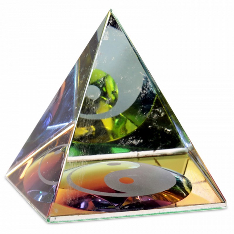 Crystal Pyramid Yin Yang